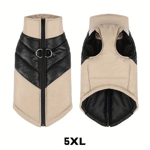 Winter New Pet Waterproof And Warm Coat, Reflective And Comfortable Dog New Arrival Warm Clothes For Pet Jacket With Harness Winter Warm Waterproof An
