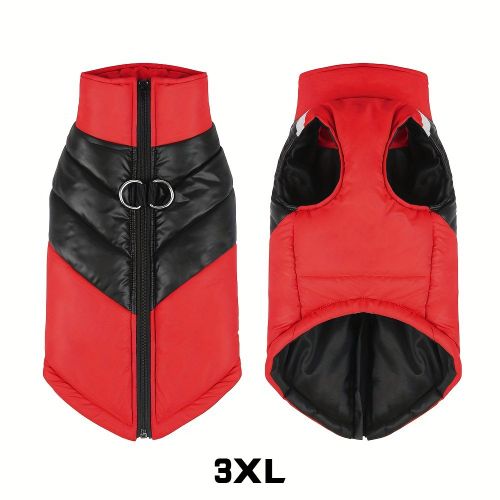 Winter New Pet Waterproof And Warm Coat, Reflective And Comfortable Dog New Arrival Warm Clothes For Pet Jacket With Harness Winter Warm Waterproof An