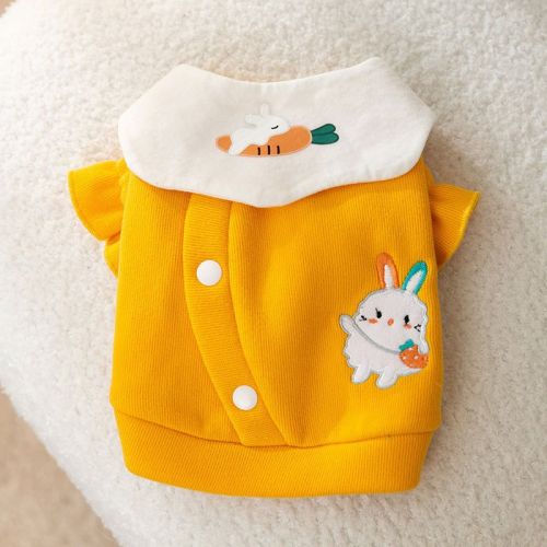 Dog Carrot Rabbit Lapel Sweater Thin Clothes