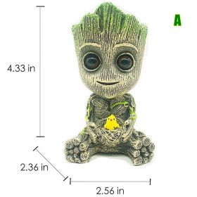 Fish Cylinder Oxygen Bubble Treeman For Fish Tank; Aquatic Decorative Stone; Oxygen Pump Accessories (Color: A)