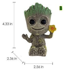 Fish Cylinder Oxygen Bubble Treeman For Fish Tank; Aquatic Decorative Stone; Oxygen Pump Accessories (Color: B)