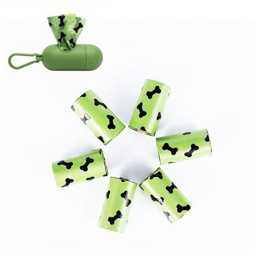 Environmentally Friendly Biodegradable Pet Litter Bags Dog Waste Bags With Dog Poop Bag Dispenser Dog Poop Bags Thickened Poop Bags Leak-Proof Dog Was