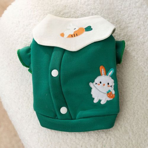 Dog Carrot Rabbit Lapel Sweater Thin Clothes