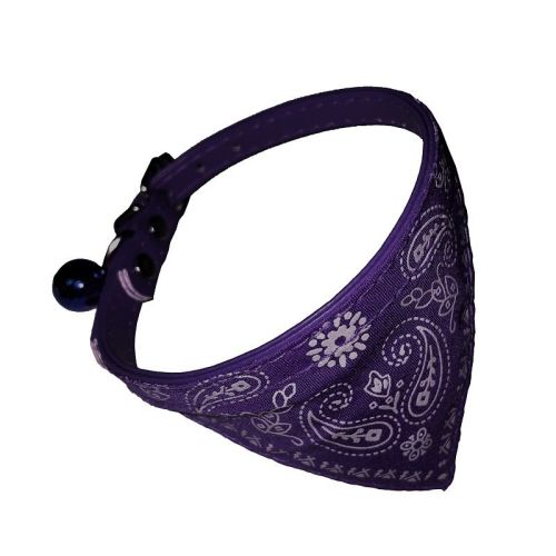 Pet Bell Triangular Binder Cat PU Collar Dog Saliva Towel Scarf For Small Dogs Pet Decorations